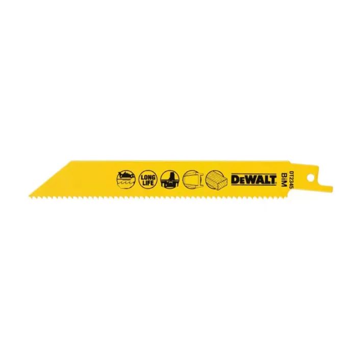 Полотно DeWALT для сабельных пил, универсальное, 152 мм, 10 TPI, 5 шт (DT2345) изображение 2
