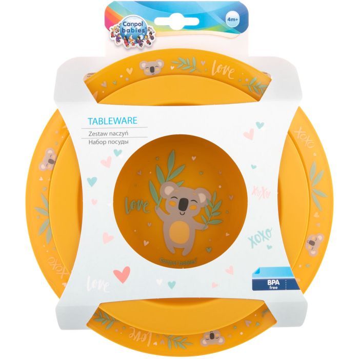 Набір дитячого посуду Canpol babies Exotic Animals Сірий 2 шт. (56/523_grey) зображення 4