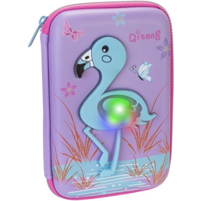Пенал Cool For School LED 1 отделение с органайзером голубой (QT-5758-Blue)