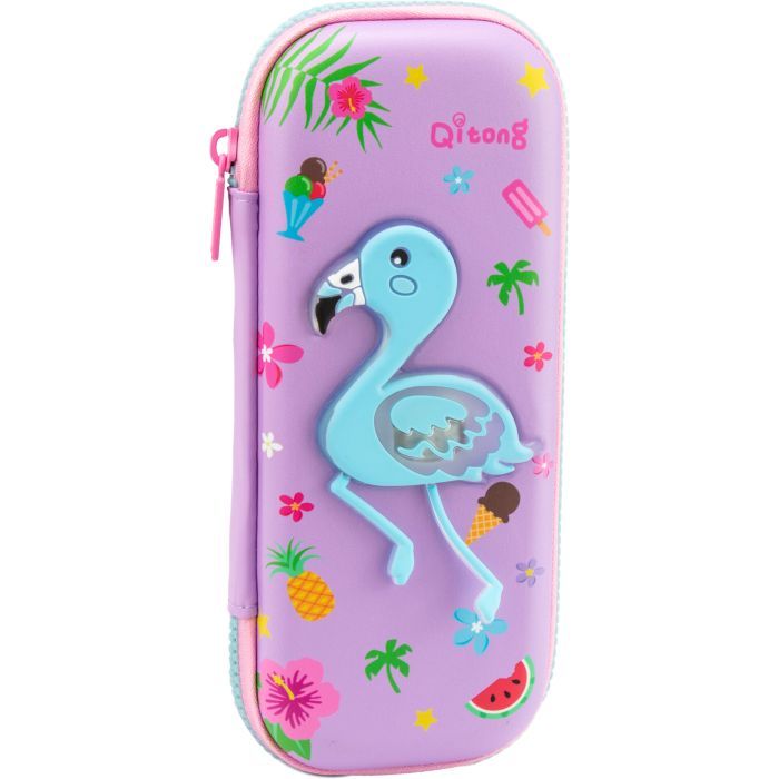 Пенал Cool For School с LED-аппликацией 1 отделение Розовый (QT-5759-Pink)