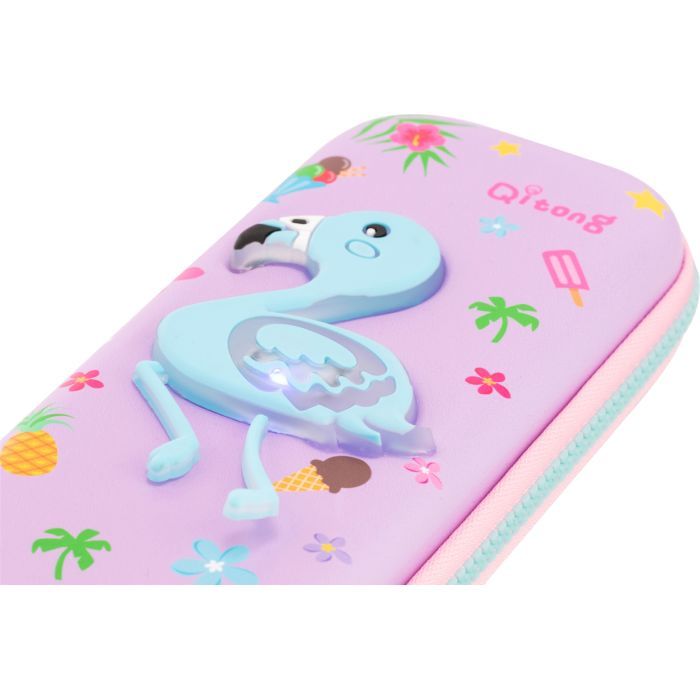 Пенал Cool For School с LED-аппликацией 1 отделение Розовый (QT-5759-Pink) изображение 3