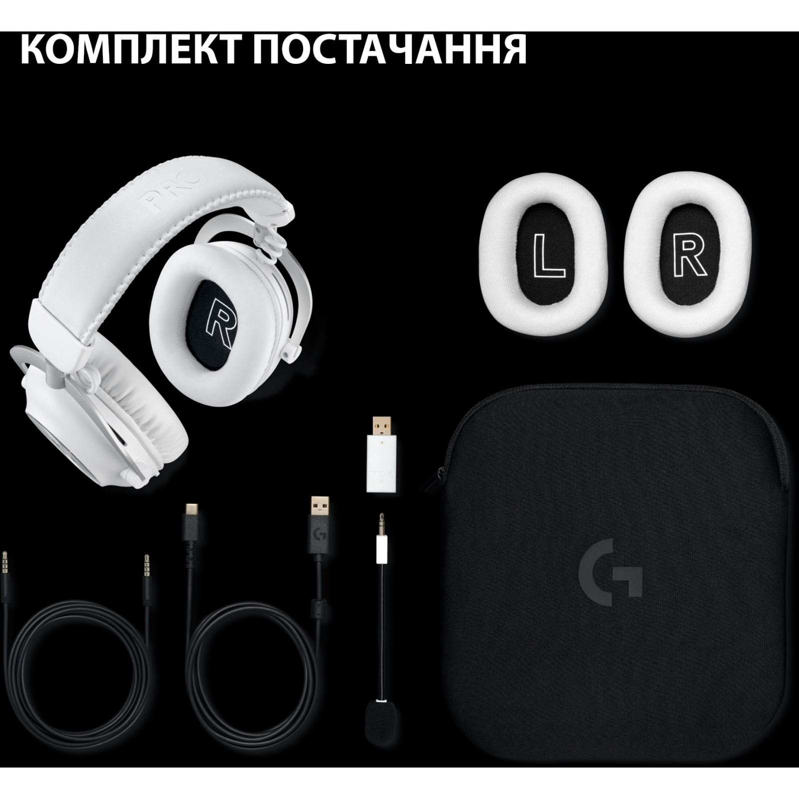 Навушники Logitech G Pro X 2 Lightspeed Wireless Black (981-001263) зображення 10