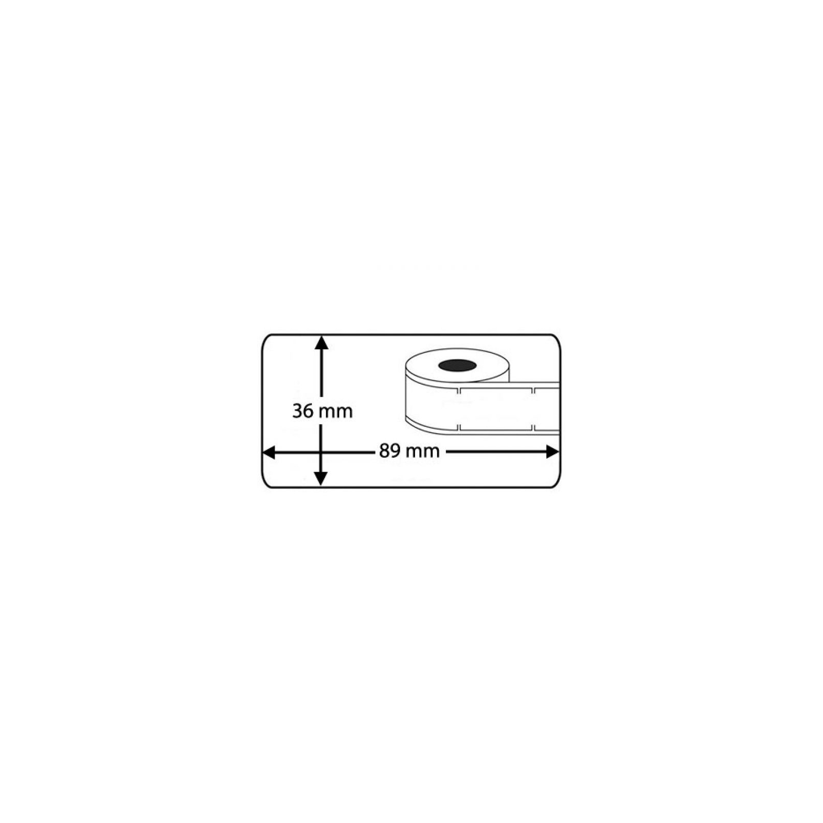 Этикетка самоклеящаяся UKRMARK термо 36x89/0,260тыс, D-99012, совместимые с DYMO 99012 LW S0722400 (CD99012T) изображение 4