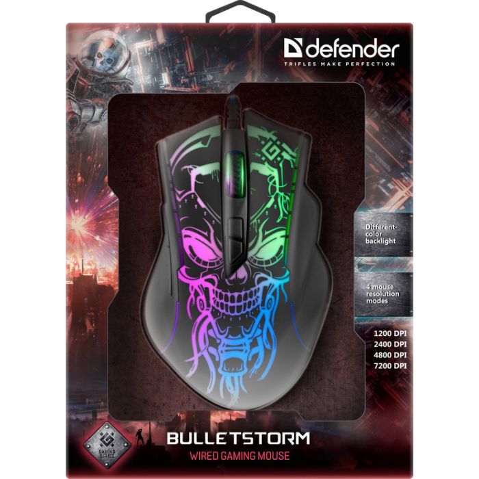 Мишка Defender Bulletstorm GM-928 USB Black (52928) зображення 6