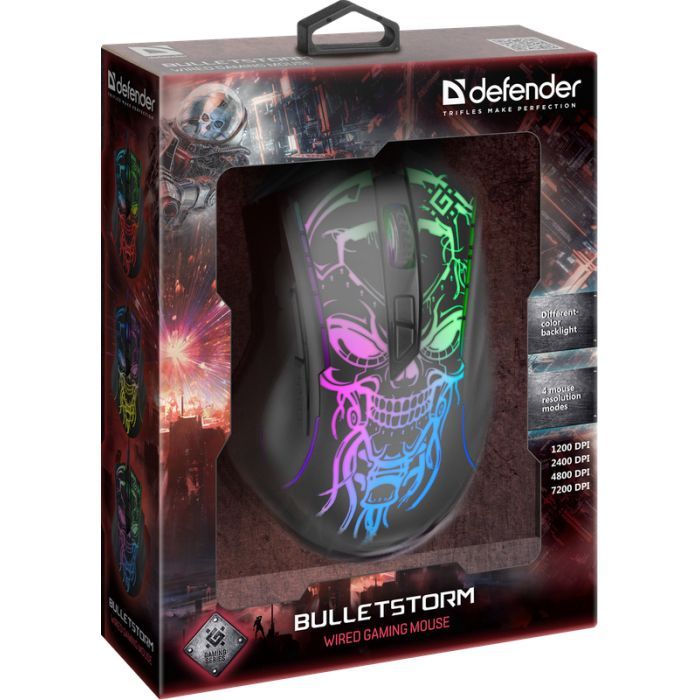 Мишка Defender Bulletstorm GM-928 USB Black (52928) зображення 7