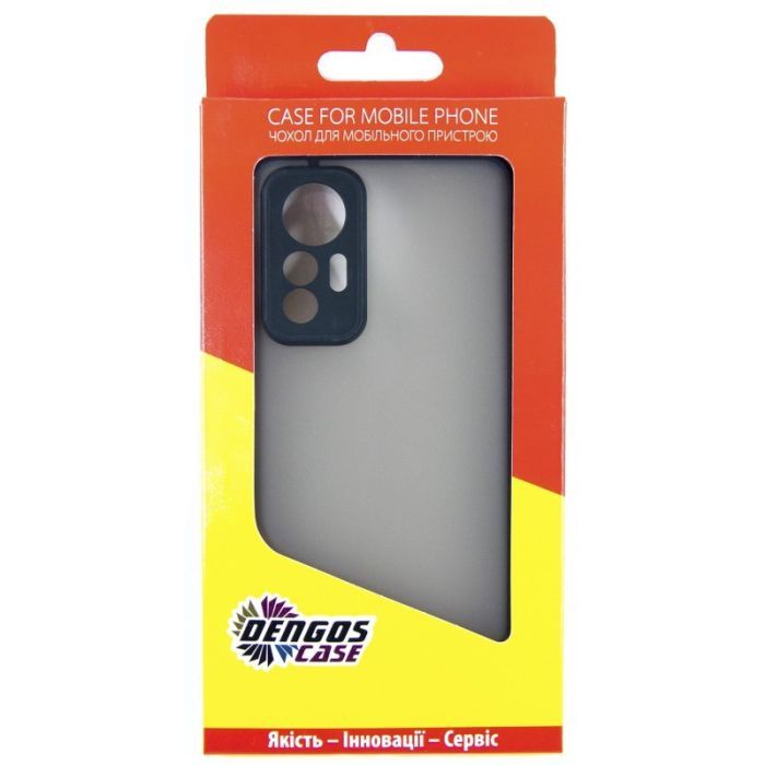 Чехол для мобильного телефона Dengos Matte Xiaomi 12 Lite (black) (DG-TPU-MATT-127) изображение 5