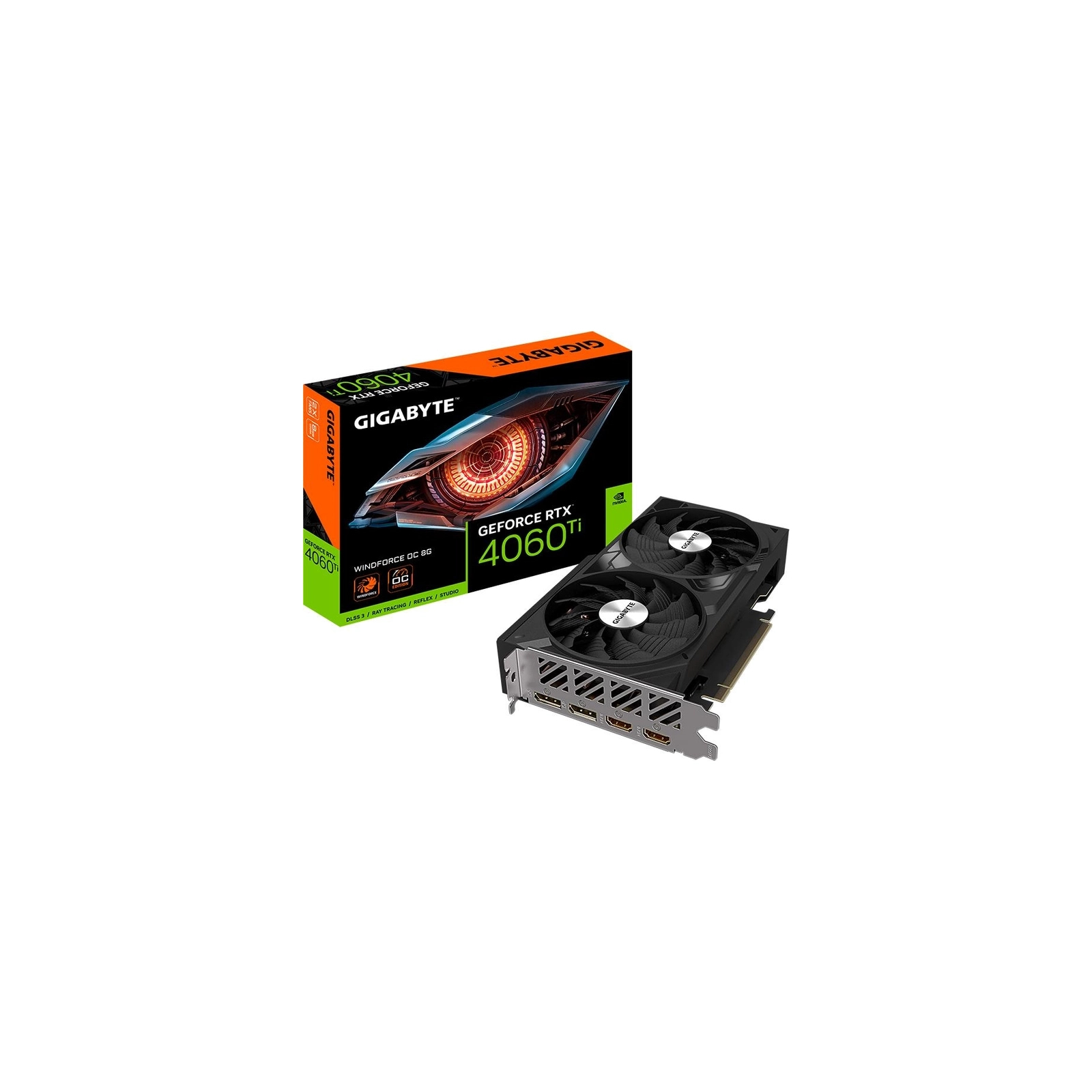 Видеокарта GIGABYTE GeForce RTX4060Ti 8Gb WINDFORCE OC (GV-N406TWF2OC-8GD) изображение 7