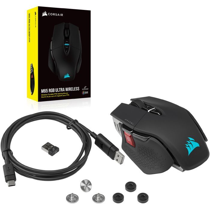 Мышка Corsair M65 RGB Ultra Wireless/USB Black (CH-9319411-EU2) изображение 12