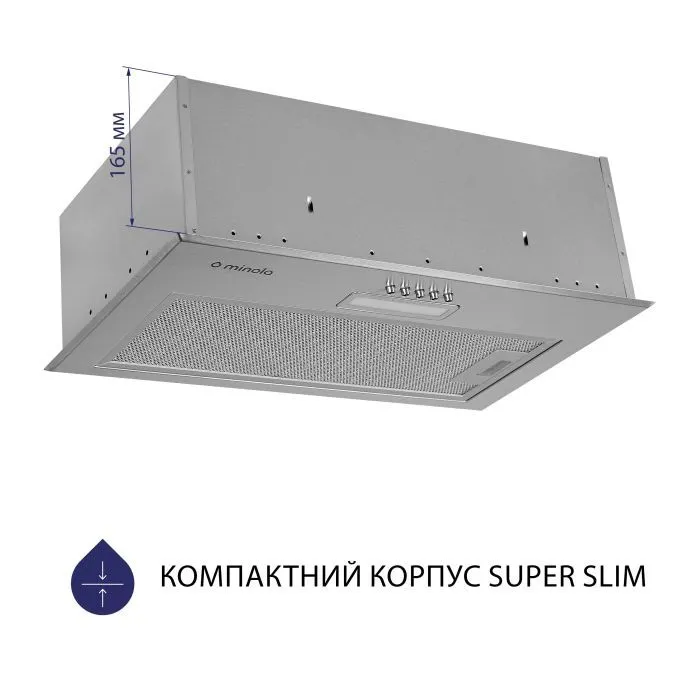 Витяжка кухонна Minola HBI 5614 I 1000 LED зображення 2