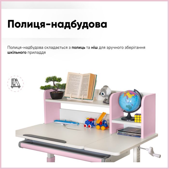 Парта з кріслом ErgoKids TH-330 W/PN + Y-208 KP зображення 3