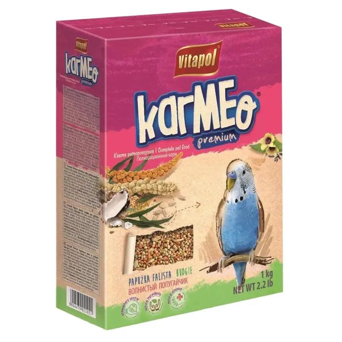Корм для птахів Vitapol KARMEO для хвилястих папуг 1 кг (5904479021021)