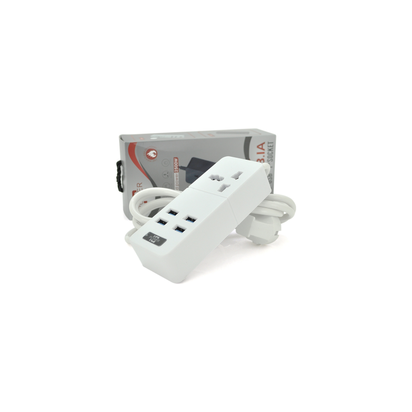 Сетевой фильтр питания Voltronic TВ-Т06, 1роз, 4*USB White (ТВ-Т06-White) изображение 2