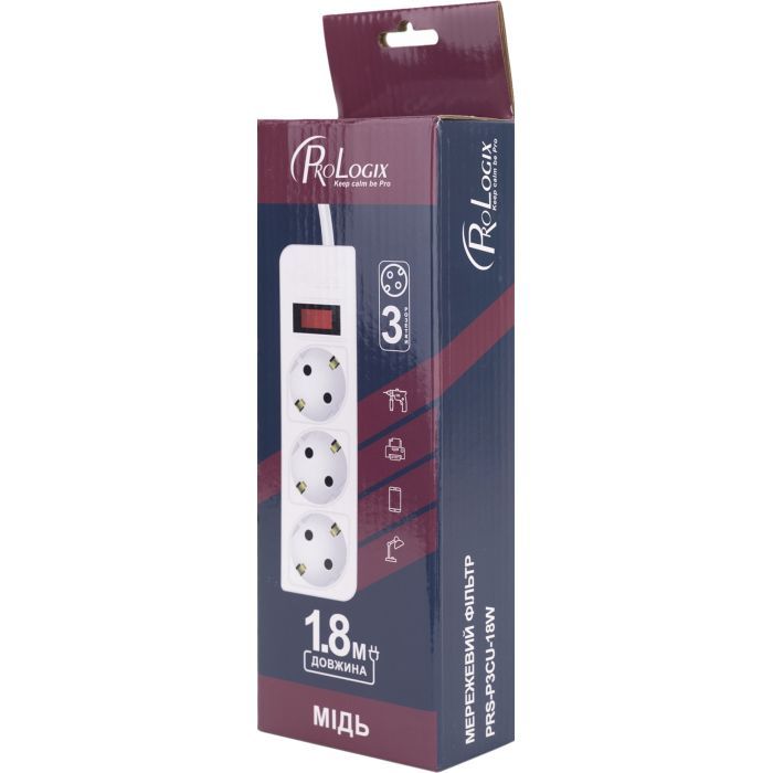 Сетевой фильтр питания Prologix PRS-P3CU-18W изображение 3