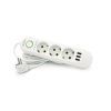 Сетевой фильтр питания Voltronic F03U, 3роз EU, 3*USB White (F03U-White) изображение 2