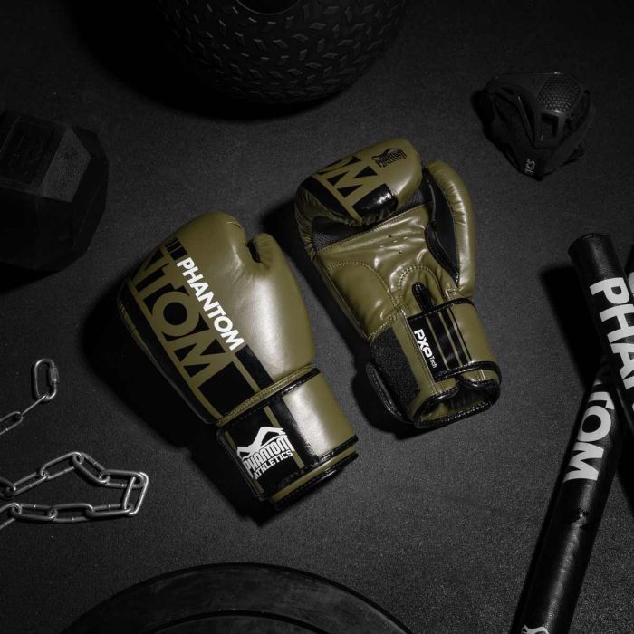 Боксерские перчатки Phantom APEX Army Green 16oz (PHBG2400-16) изображение 8