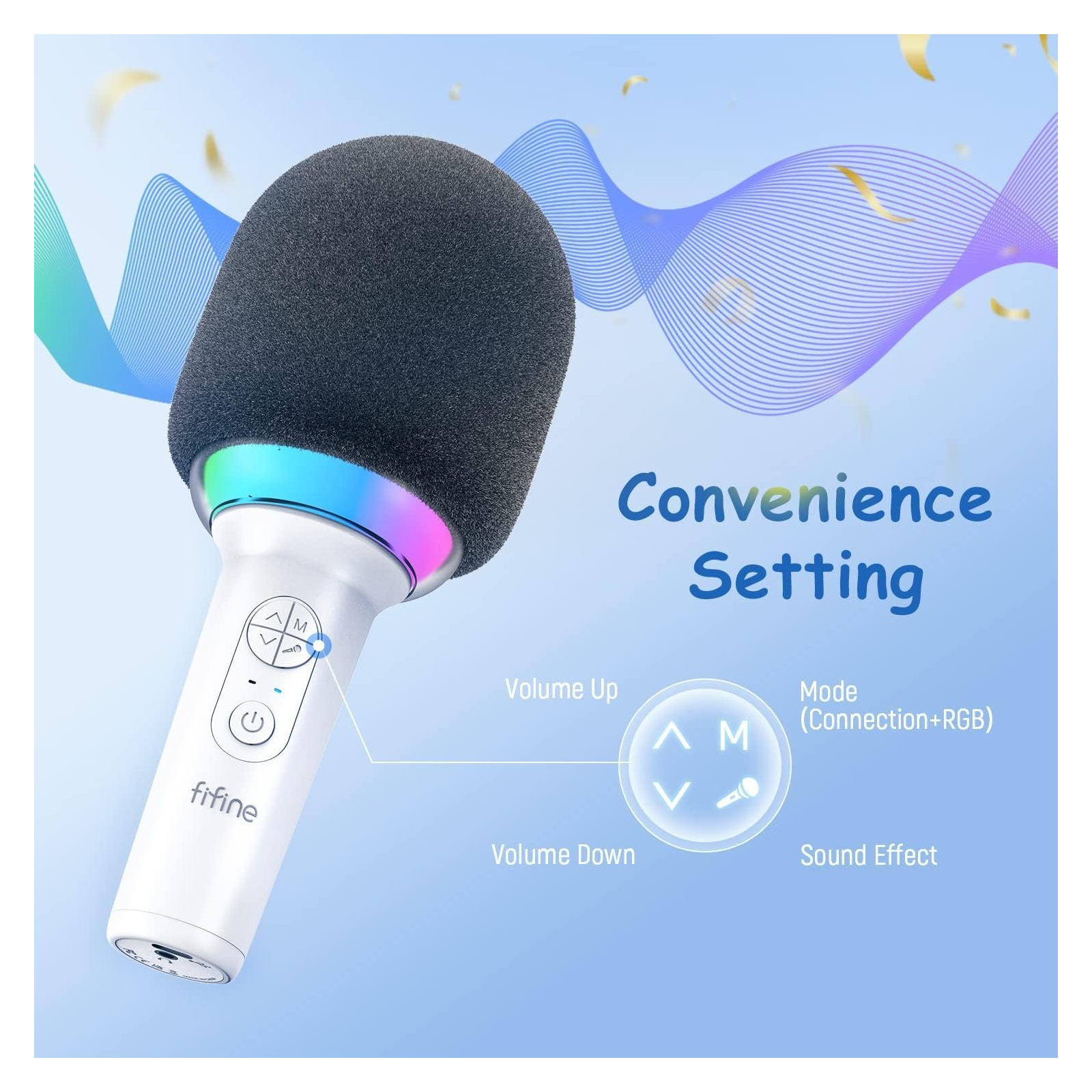 Микрофон Fifine E2W Wireless White (E2W) изображение 9