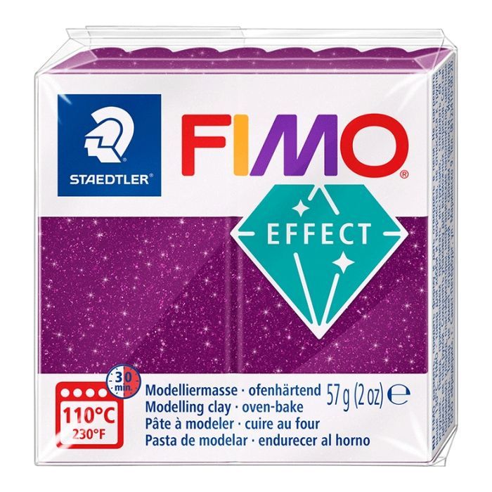 Пластика Fimo Effect, Фіолетова галактика, 57 г (4007817096482)