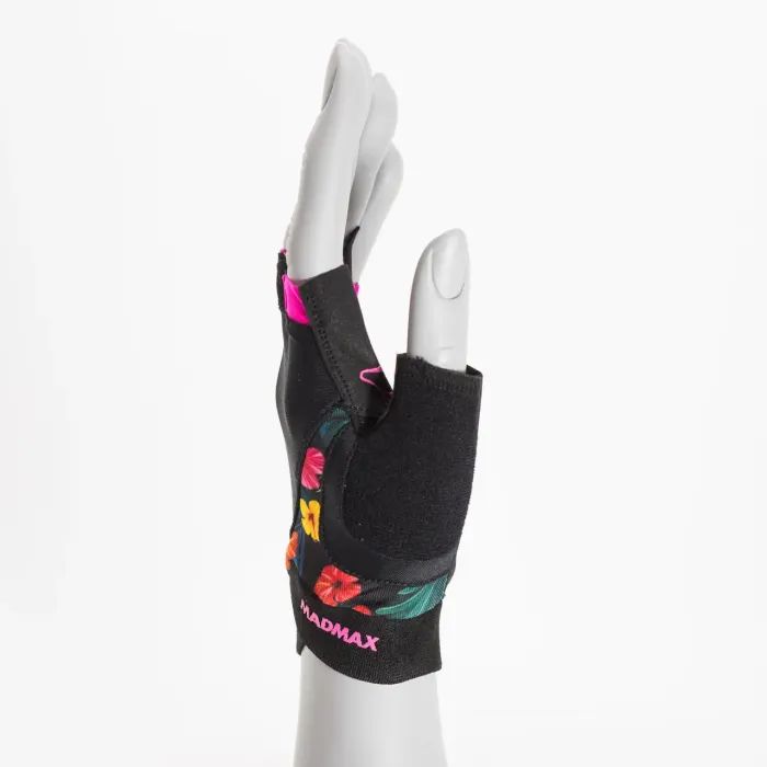 Перчатки для фитнеса MadMax MFG-770 Flower Power Gloves Black/Pink M (MFG-770_M) изображение 3