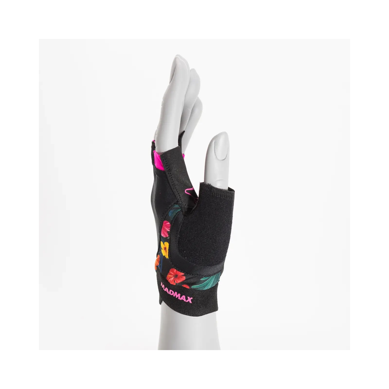 Рукавички для фітнесу MadMax MFG-770 Flower Power Gloves Black/Pink S (MFG-770_S) зображення 3