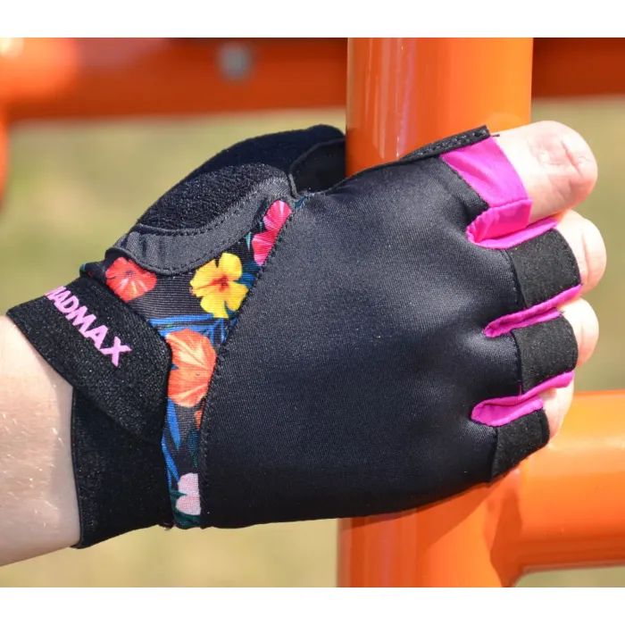 Перчатки для фитнеса MadMax MFG-770 Flower Power Gloves Black/Pink M (MFG-770_M) изображение 8