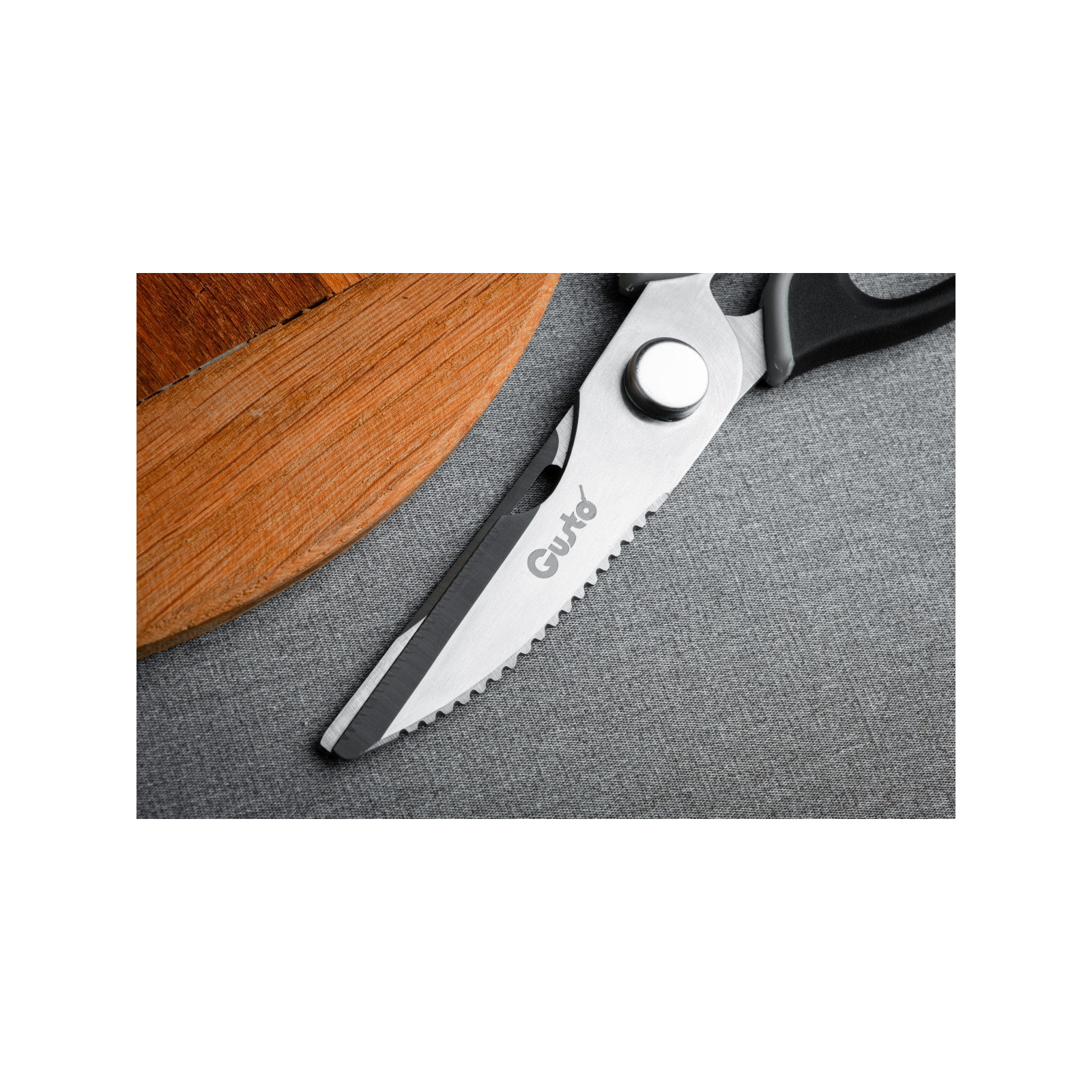 Кухонні ножиці Gusto 23 см Сіро-чорні (GT-6123) зображення 5