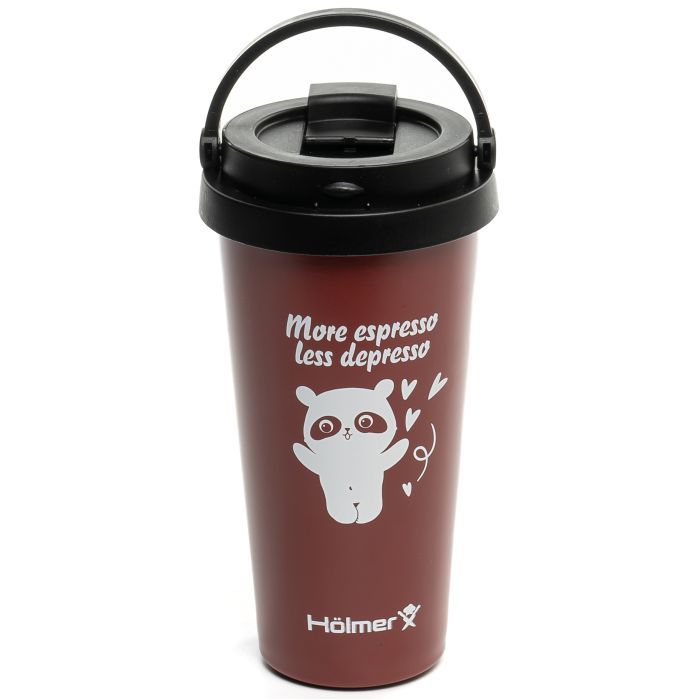 Термокружка Hölmer Coffee Time Брунатна (TC-0500-DR Coffee Time) изображение 3
