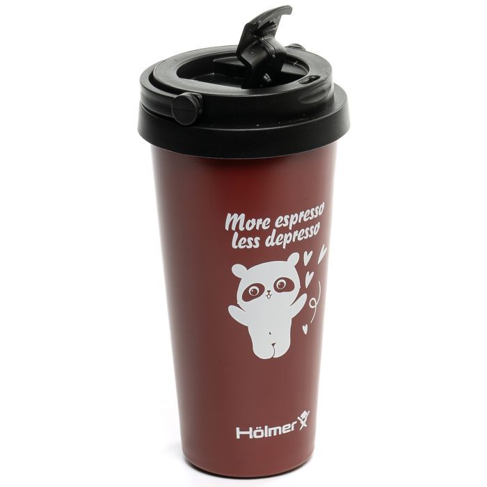 Термокружка Hölmer Coffee Time Брунатна (TC-0500-DR Coffee Time) изображение 4