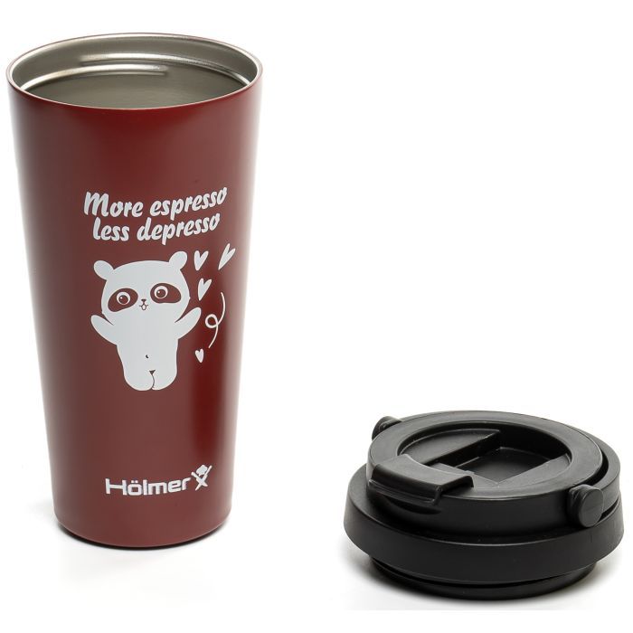 Термокружка Hölmer Coffee Time Брунатна (TC-0500-DR Coffee Time) изображение 5