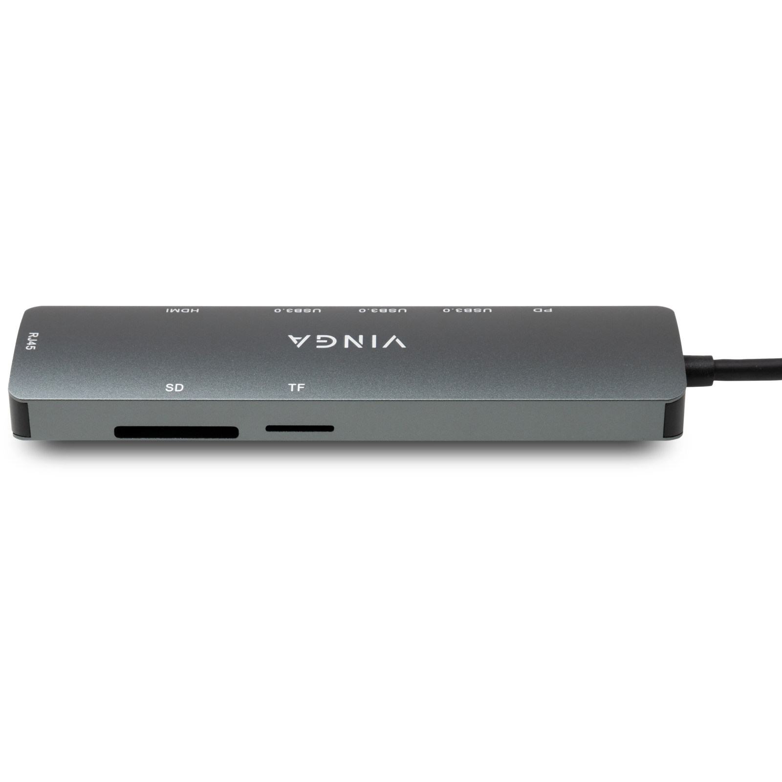 Концентратор Vinga USB-C 3.1 to HDMI+RJ45_1Gbps+3xUSB3.0+SD/TF+PD100W (VHYC8) зображення 6
