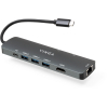 Концентратор Vinga USB-C 3.1 to HDMI+RJ45_1Gbps+3xUSB3.0+SD/TF+PD100W (VHYC8) изображение 8