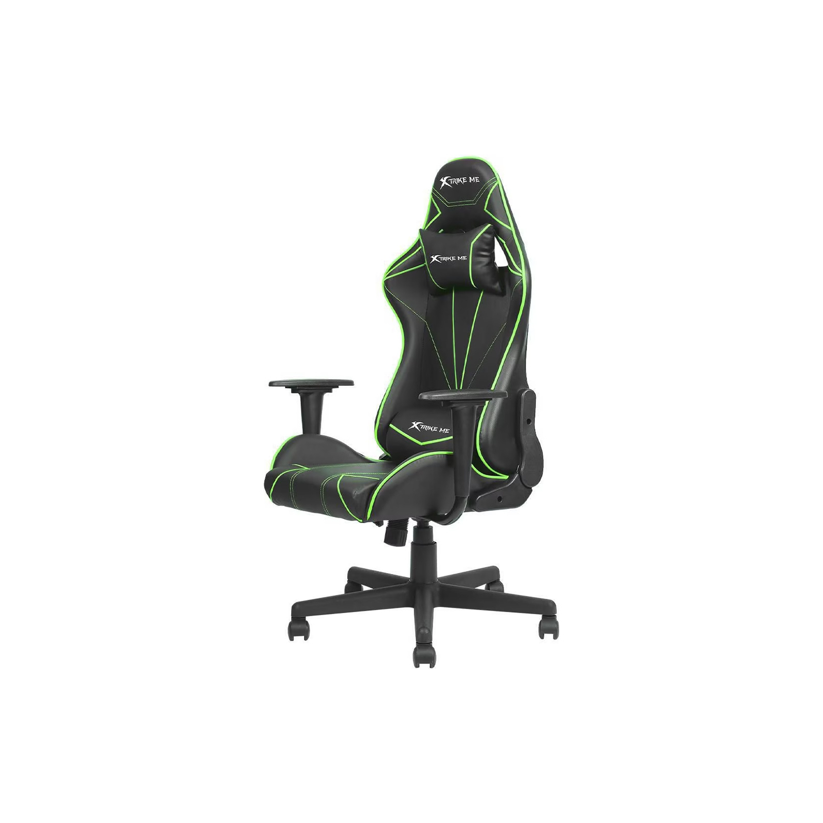 Кресло игровое Xtrike ME Advanced Gaming Chair GC-909 Black/Green (GC-909GN) изображение 2