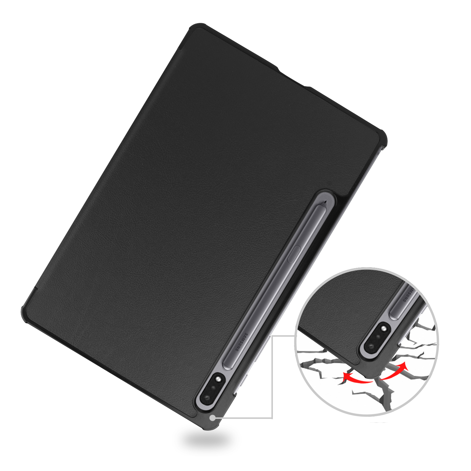 Чехол для планшета BeCover Smart Case Samsung Tab S9 (SM-X710/SM-X716)/S9 FE (SM-X510/SM-X516B) 11.0" Black (709890) изображение 6
