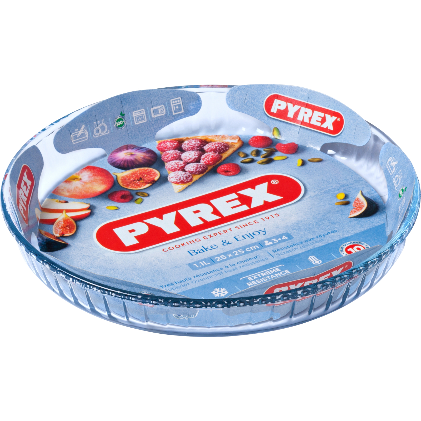 Форма для выпечки Pyrex BakeEnjoy кругла 25 см 1,1л хвилястий край (812B000/7646) изображение 2