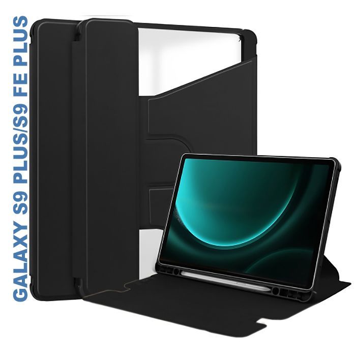 Чехол для планшета BeCover 360° Rotatable Samsung Tab S9 Plus (SM-X810/SM-X816)/S9 FE Plus (SM-X610/SM-X616) 12.4" Deep Blu (710399)