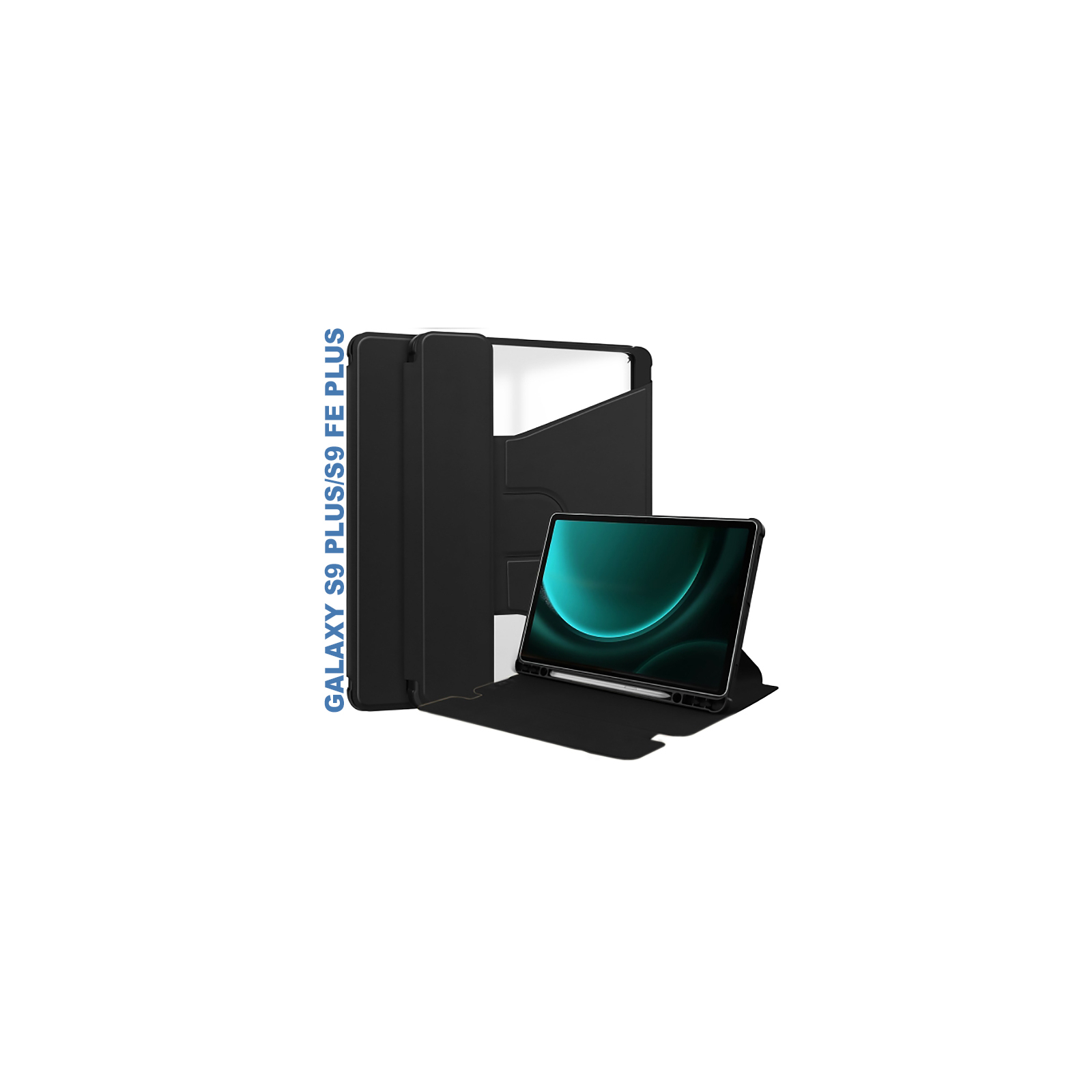 Чехол для планшета BeCover 360° Rotatable Samsung Tab S9 Plus (SM-X810/SM-X816)/S9 FE Plus (SM-X610/SM-X616) 12.4" Light Bl (710401)