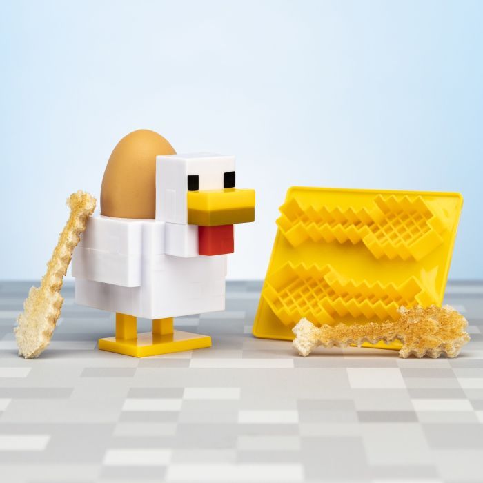 Набор детской посуды Paladone Chicken Egg Cup and Toast Cutter BDP (PP6732MCF) изображение 2