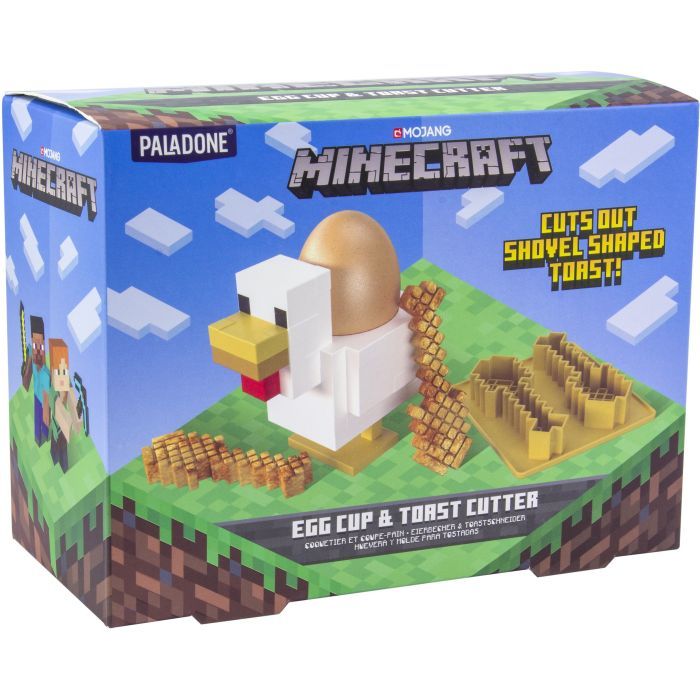 Набор детской посуды Paladone Chicken Egg Cup and Toast Cutter BDP (PP6732MCF) изображение 3