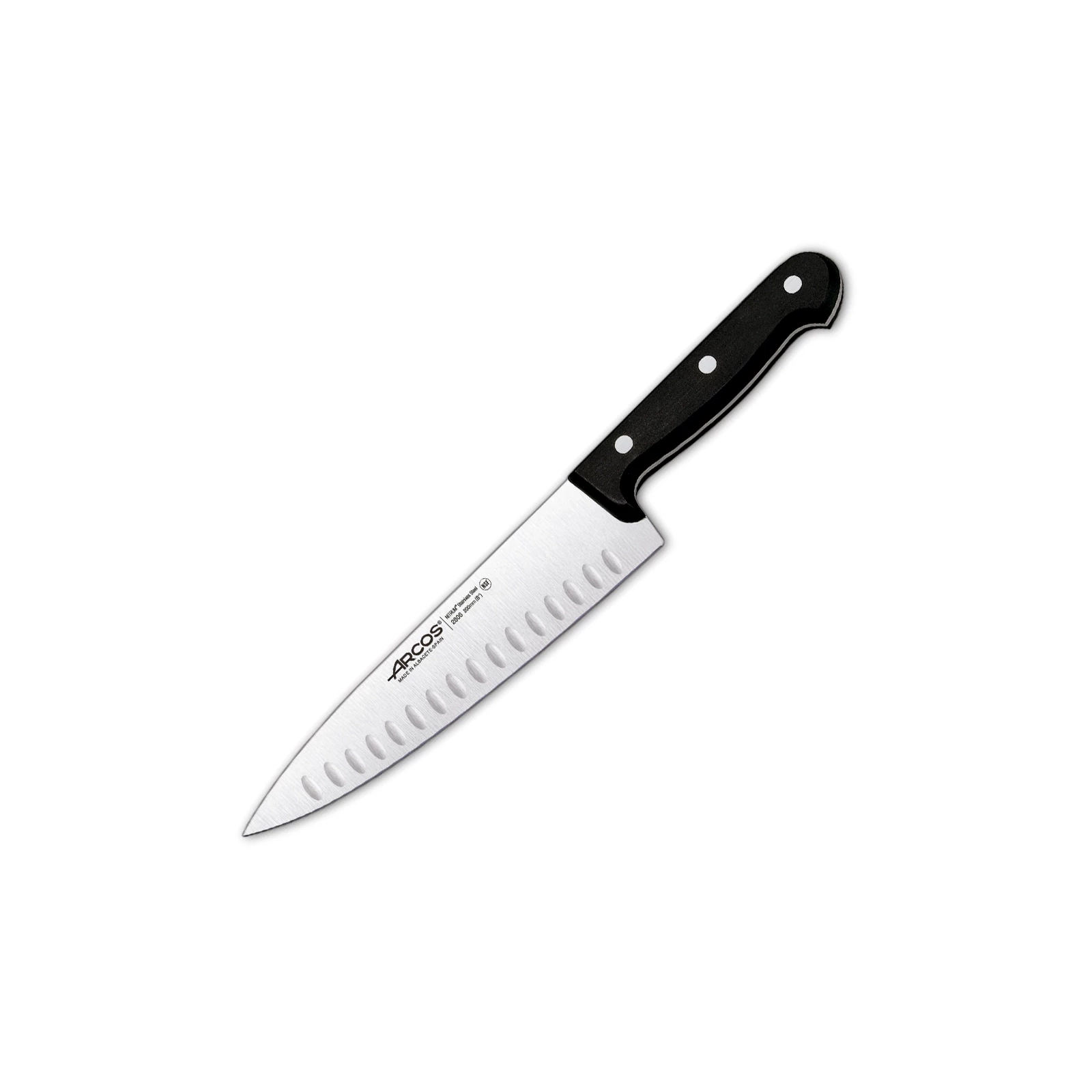 Кухонный нож Arcos Universal Шеф з виїмками 200 мм (280601)