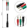 Переходник XoKo AC-007 2x3.5-мм jack(F) - 3.5-мм 4pin jack(M) (XOKO AC-007) изображение 3