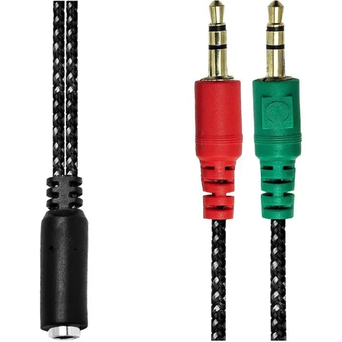 Переходник XoKo AC-007 2x3.5-мм jack(F) - 3.5-мм 4pin jack(M) (XOKO AC-007) изображение 4