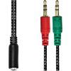 Переходник XoKo AC-007 2x3.5-мм jack(F) - 3.5-мм 4pin jack(M) (XOKO AC-007) изображение 4