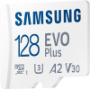 Карта памяти Samsung microSDXC 128GB C10 UHS-I R130MB/s Evo Plus + SD (MB-MC128KA/EU) изображение 3