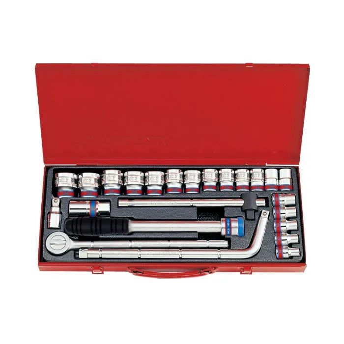Набір інструментів KING TONY 1/2" 24 шт. 12-гранних з принаддям (4024SR)