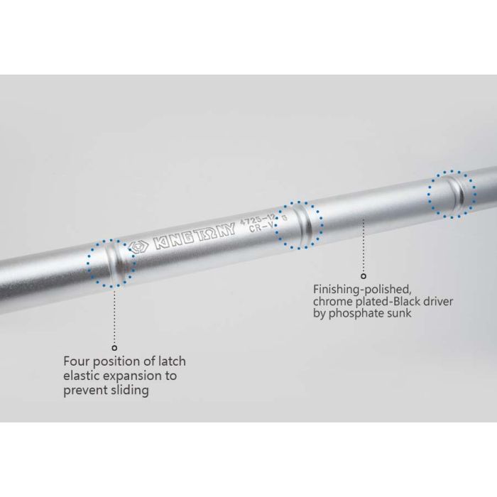 Набір інструментів KING TONY 1/2" 24 шт. 12-гранних з принаддям (4024SR) зображення 7