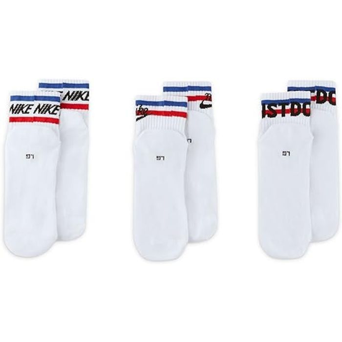 Шкарпетки Nike U NK NSW EVERYDAY ESSENTIAL AN 3PR DX5080-100 34-38 3 пари Білі (196148786088) зображення 4