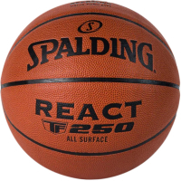 Фото - Баскетбольный мяч SPALDING М'яч баскетбольний  React TF-250 FIBA помаранчевий Уні 6 76968Z (6 