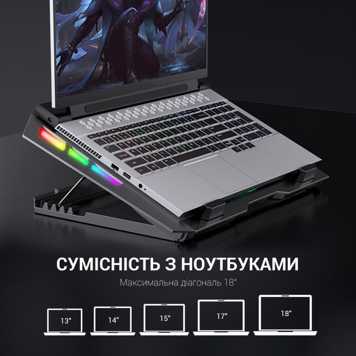 Подставка для ноутбука GamePro CP740 изображение 9