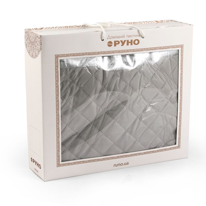 Покрывало Руно двустороннее декоративное Velour Grey ромб 150х220 см (360.55_Grey ромб) изображение 11