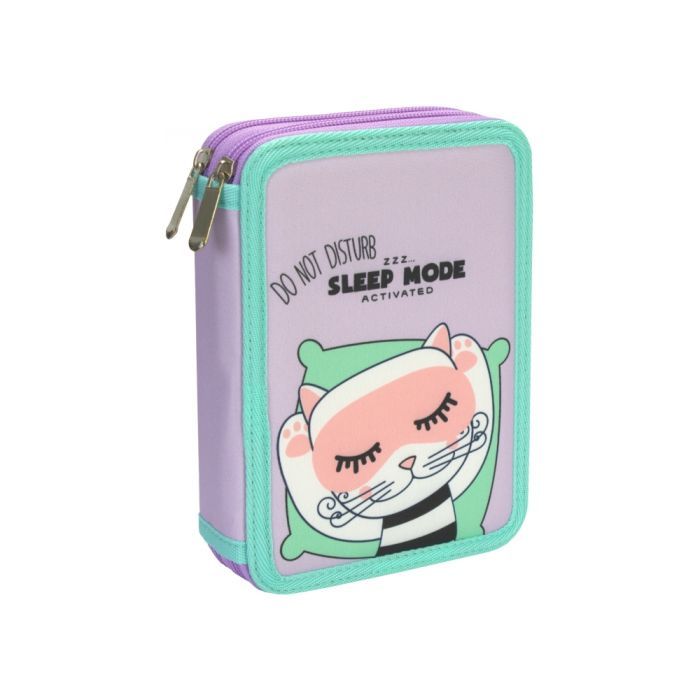 Пенал Cool For School 2 відділення з відворотами Рожевий (CF87275)