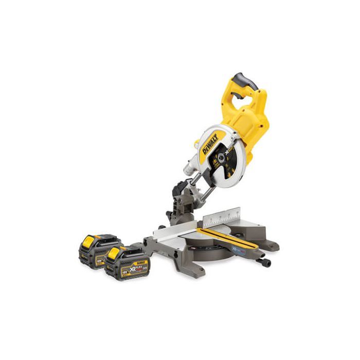 Торцовочная пила DeWALT 54В XR FLEXVOLT Li-Ion, 216х30 мм, XPS, 15 кг, 2x6Ah, TSTAK (DCS777T2)